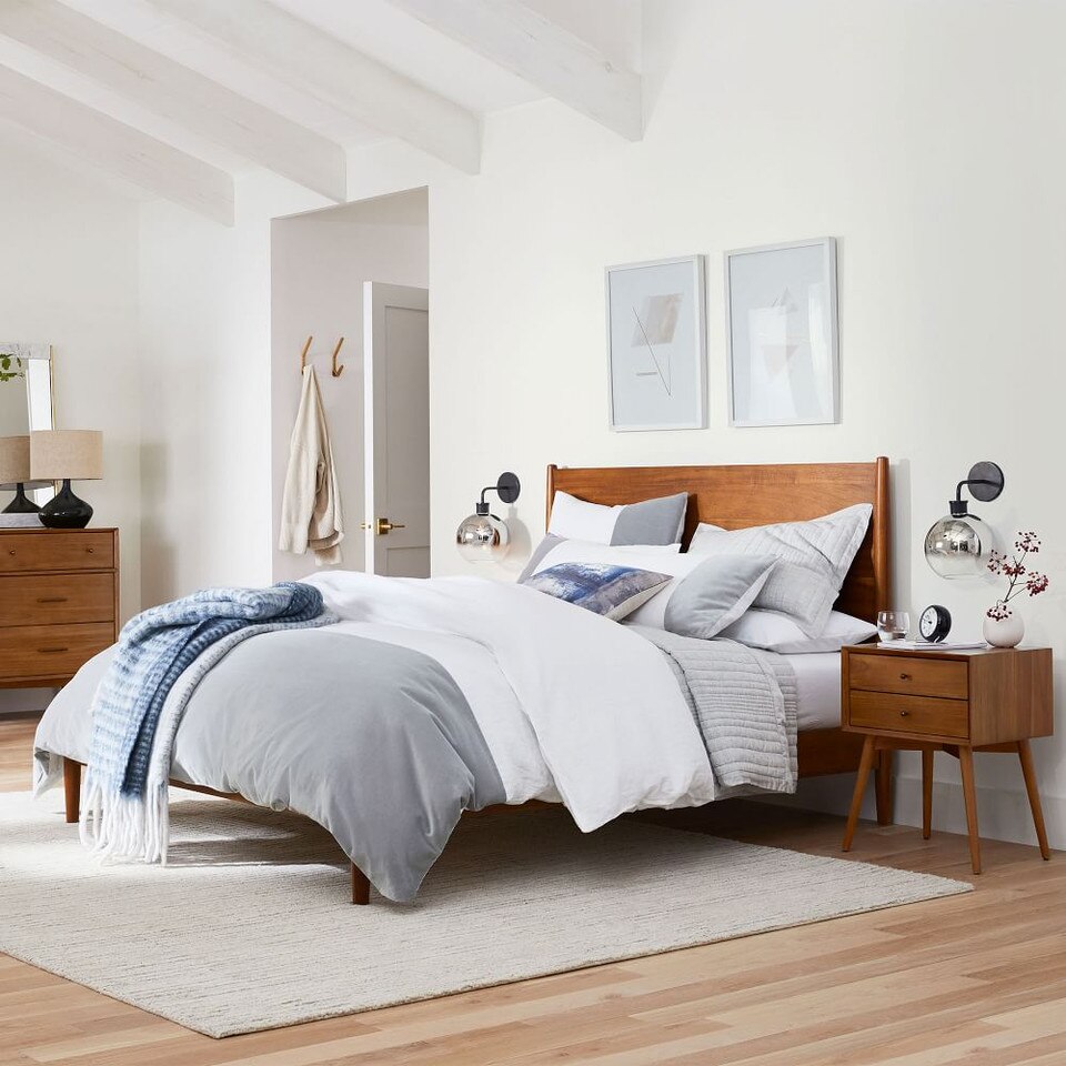 MidCentury Bed Acorn west elm United Kingdom